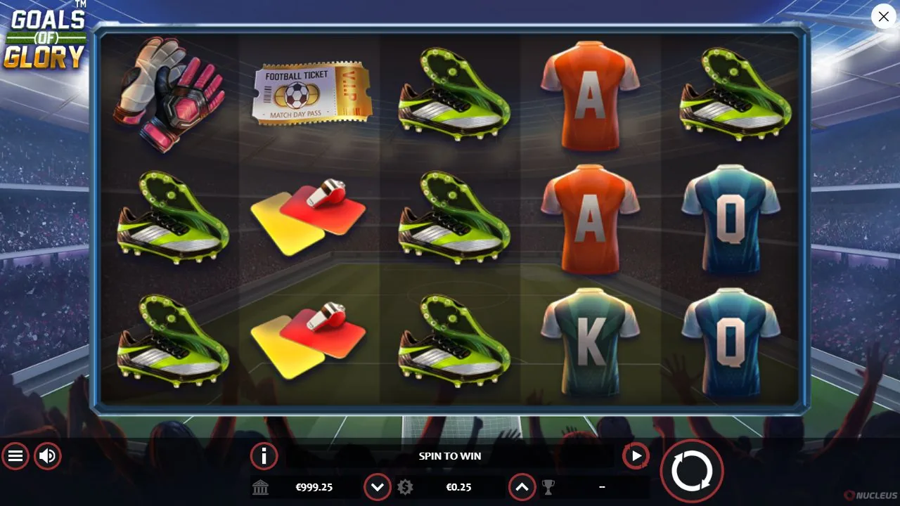 Screenshot aus der Demosession von Goals of Glory