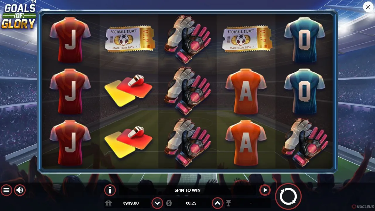 Screenshot aus der Demosession von Goals of Glory