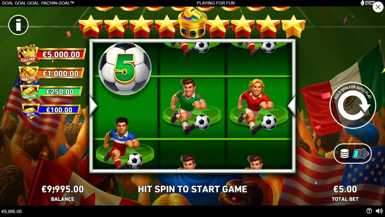 Screenshot aus der Demosession von Goal Goal Goal: PaChin-Goal
