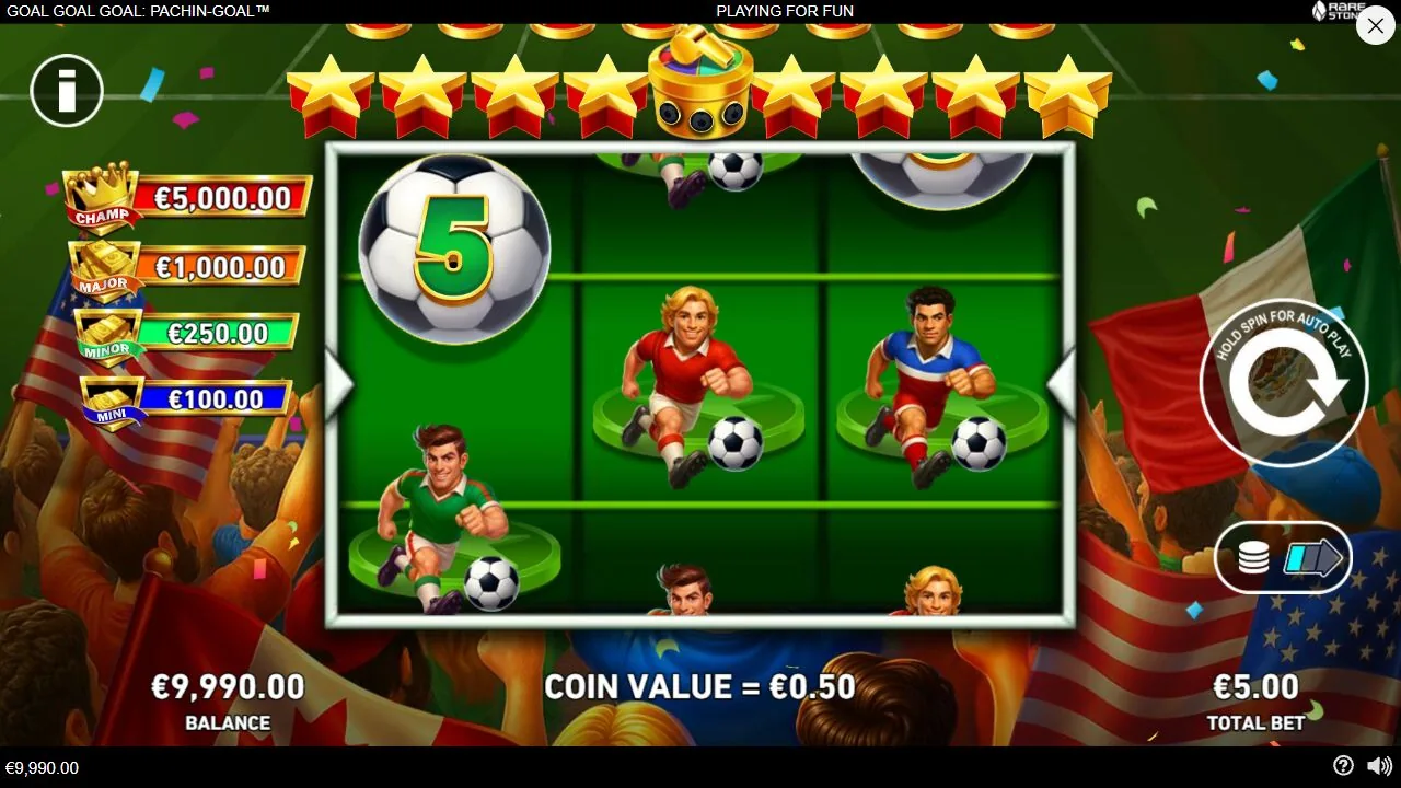Screenshot aus der Demosession von Goal Goal Goal: PaChin-Goal