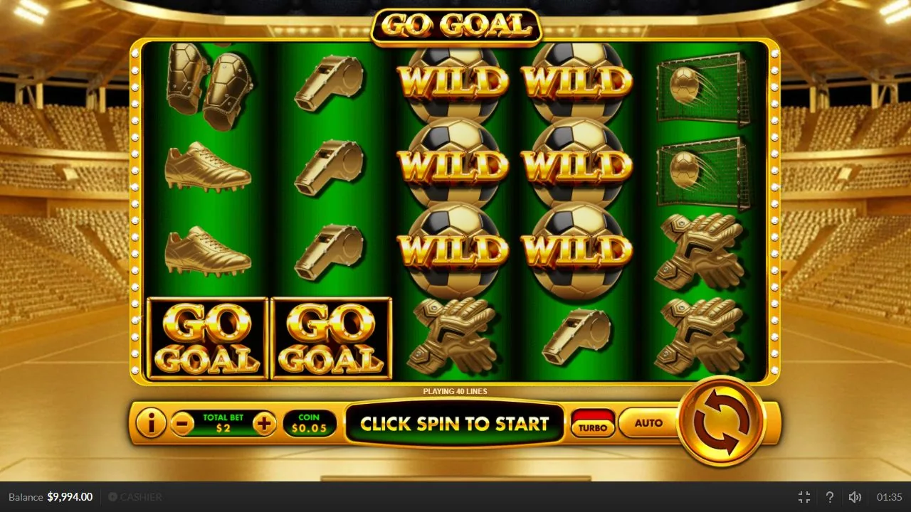 Screenshot aus der Demosession von Go Goal