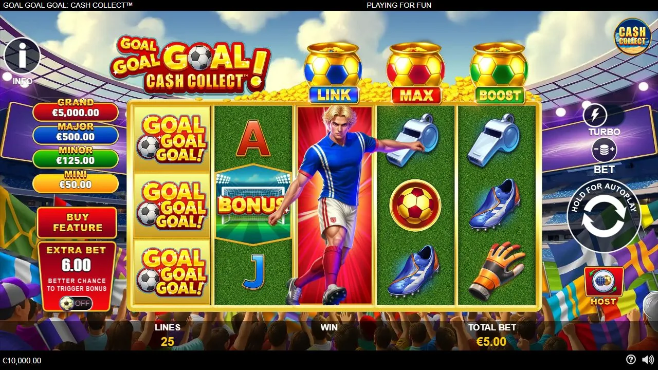 Screenshot aus der Demosession von Goal Goal Goal: Cash Collect
